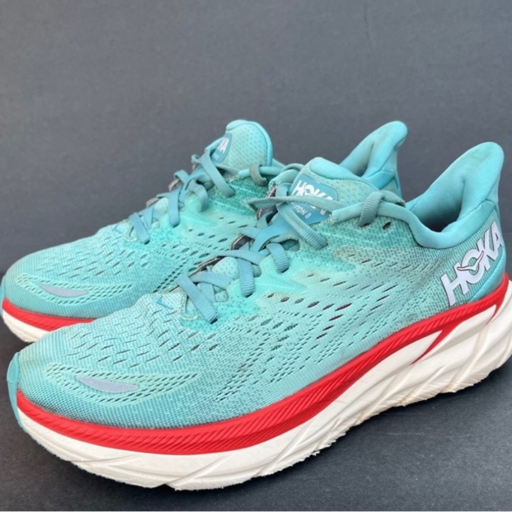 Hoka One One Womens Clifton 8 Athletic Sneakers 7.5B